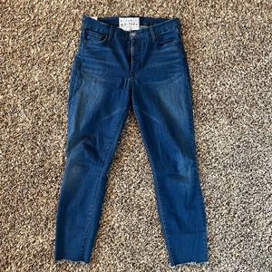 Frank & Eileen Sligo Raw Hem Ankle Skinny Blue Jeans Size 30